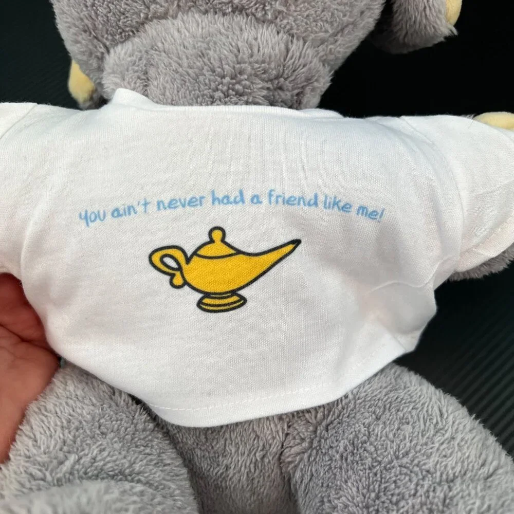 2001 The Bear Factory Gray Plush Elephant Toy With T-Shirt Stuffed Animal - Picture 4 of 11